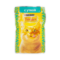 Friskies взрослых кошек утка в подливе 85 гр