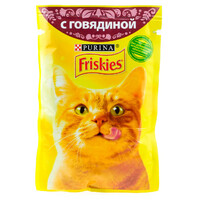 Friskies с говядиной в подливе 85г.