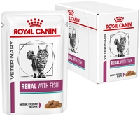 Роял Канин влажный корм RENAL пауч 85 g  кусочки мяса тунца в соусе д/кош (0526) 