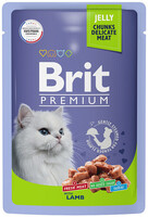 Brit Premium Влажный корм для кошек с Ягненком в желе (85 г) 0147