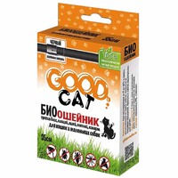 GOOD CAT Биоошейник для кошек от блох и клещей (черный, 36 см) 1847