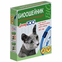 Доктор ЗОО Биоошейник антипаразитарный для кошек (синий, 35 см)0469