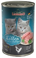Leonardo влажный корм для котят Kitten Нежный мусс/паштет (консерва),400 г,756246
