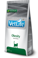 Vet Life Cat сухой корм 2кг Obesity для кошек диета при ожирении
