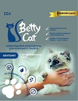 Комкующийся наполнитель BETTY CAT  10 л с актив.  углем