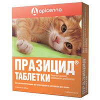 ПАРАЗИЦИД таблетки от гельминтов для кошек (уп 6 таблеток)