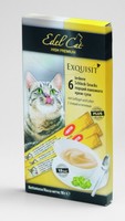Edel Cat крем-суп лакомство для кошек 6*15г Птица печень