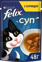 Felix Влажный корм для кошек Суп с Курицей (48 г) Изысканное лакомство 5000