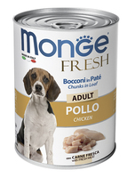 Влажный корм MONGE DOG 400г консервы для собак Курица