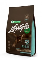 Natures Protection сухой корм 1,5кг lifestyle GF white fish для кошек рыба без зерновой (9596)