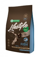 Natures Protection сухой корм 1,5г lifestyle GF sterilised без зерновой для стерилизованных кошек белая рыба (8025)