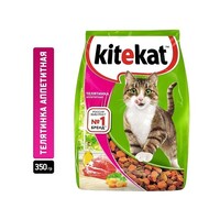 Kitekat Сухой корм для кошек «Аппетитная телятинка»,350 г,1227