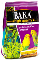 Вака High Quality корм для волнистых попугаев, 500 гр.