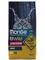 Monge Cat сухой корм 10кг BWILD для взрослых кошек Зайчатина низкозерновой